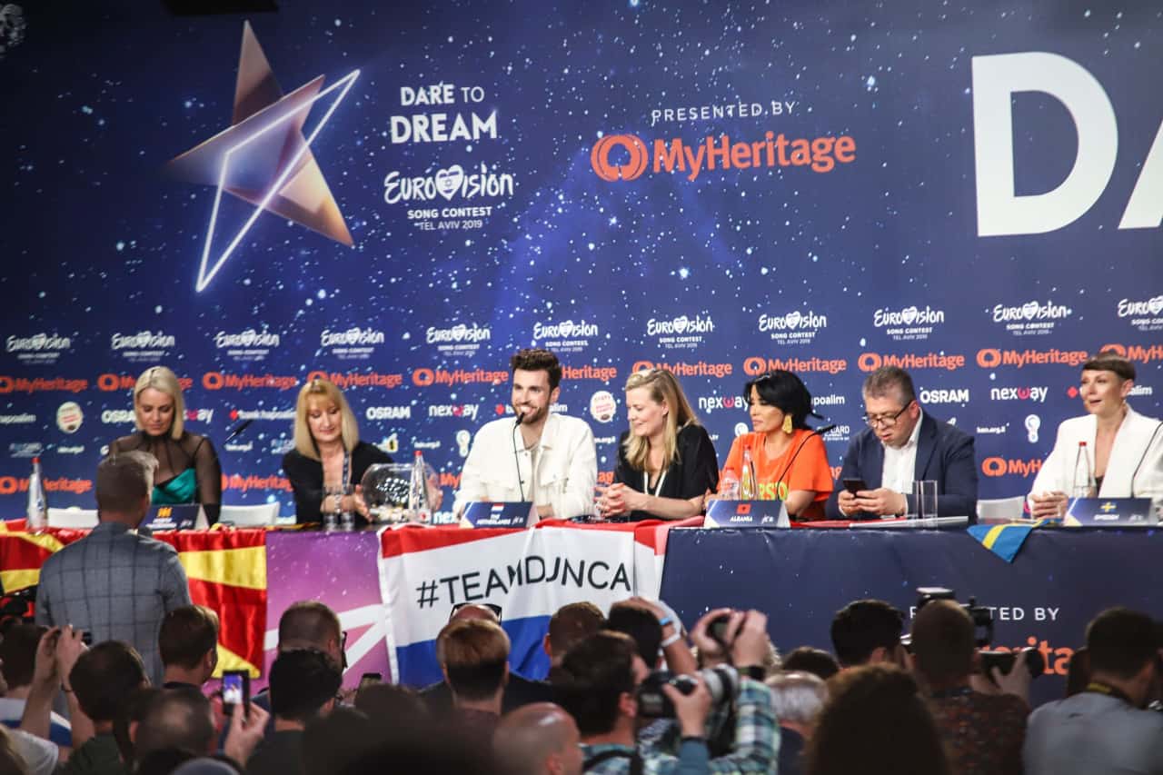 Eurovision 2019. Duncan Laurence Евровидение. Eurovision Press Conference. Нидерланды пресс конференция евроvidenja. Dare to Dream Eurovision 2019.